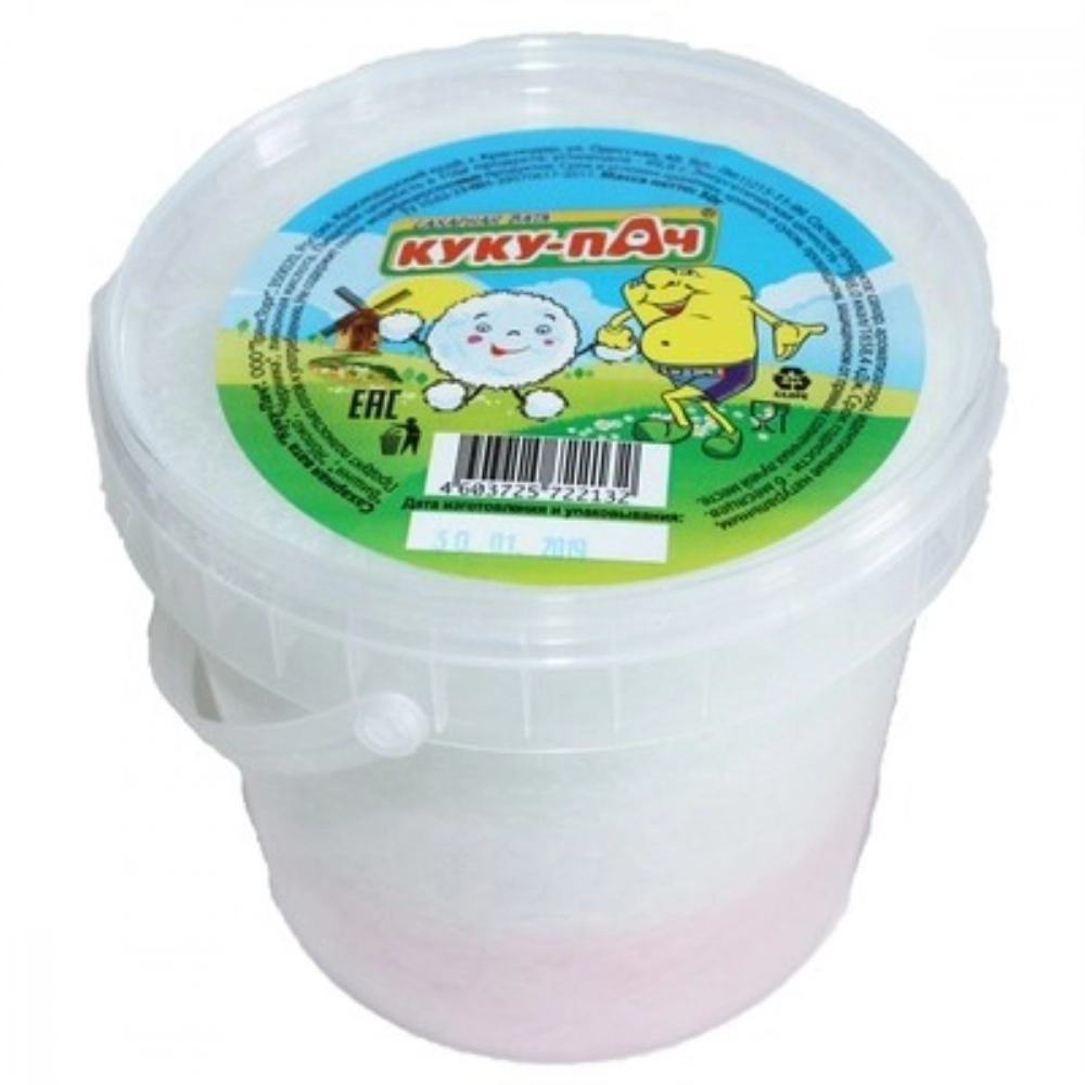 Сахарная вата "Куку-пач" цветная 50 г