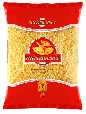 Макаронные изделия ШЕБЕКИНСКИЕ "Легкая" вермишелька 450 г