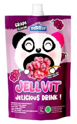 Желе DONALD "Jelvit" питьевое со вкусом винограда 70 мл