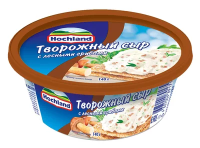 Сыр HOCHLAND творожный с лесными грибами 140 г 60%