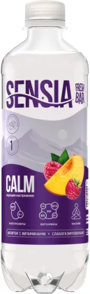 Напиток SENSIA со вкусом персика и малины газированный 0.5 л