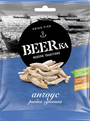 Анчоус BEERKA сушеный 25 г