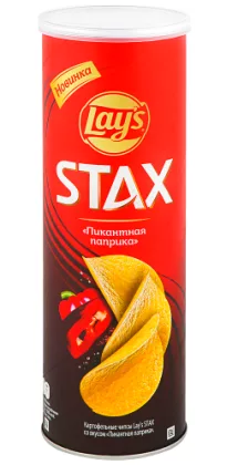 Чипсы LAYS "Stax" пикантная паприка 140 г