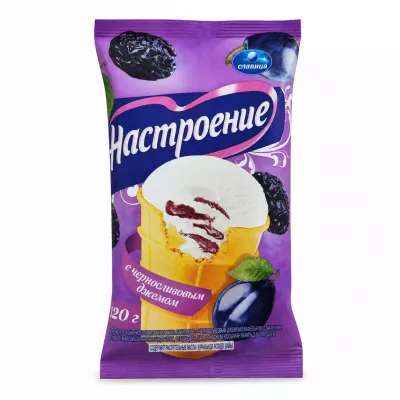 Мороженое НАСТРОЕНИЕ с черносливовым джемом 120 г
