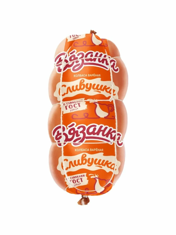Вязанка Колбаса вареная Сливушка 375 г