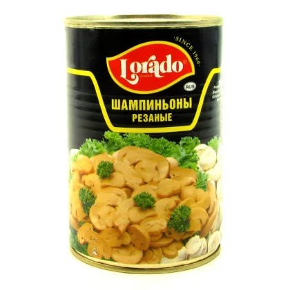 Шампиньоны LORADO резаные 425 мл