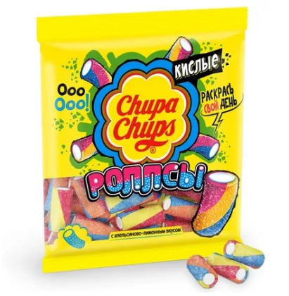 Мармелад жевательный CHUPA CHUPS "Кислые роллсы" 70 г