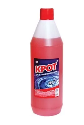 Средство чистящее КРОТ для устранения засоров 1.2 л