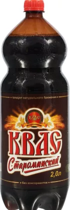 Квас СТАРОМИНСКИЙ "Традиционный" фильтрованный пастеризованный 2 л