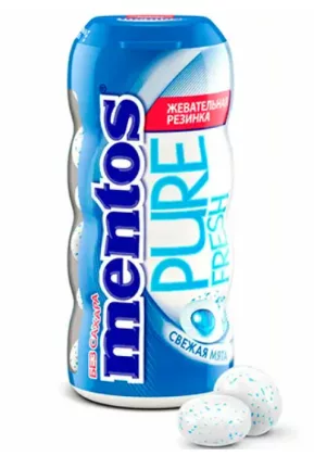 Жевательная резинка MENTOS "Pure Fresh" свежая мята 30 г