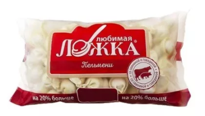 Пельмени ЛЮБИМАЯ ЛОЖКА со свининой и говядиной 1 кг