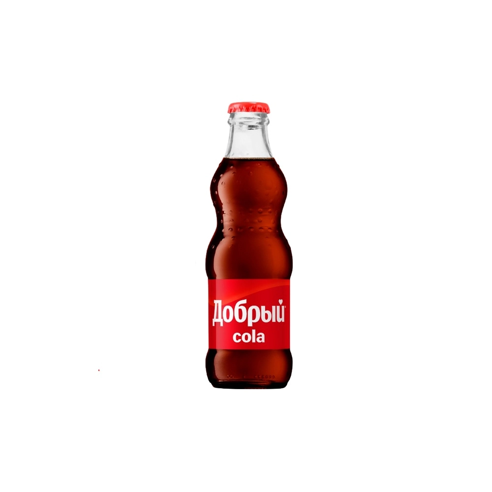 Напиток ДОБРЫЙ &laquo;Кола&raquo; сильногазированный 0,25 л, стеклянная бутылка