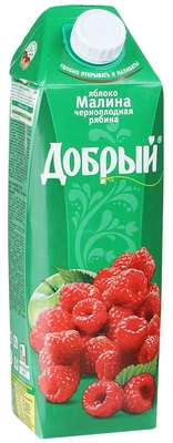 Нектар ДОБРЫЙ яблоко, малина и черноплодная рябина 1 л