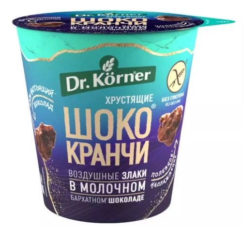 Хлебцы DR.KORNER "Шококранчи" кукурузно-рисовые карамельные в молочном шоколаде с какао-порошком 40 г