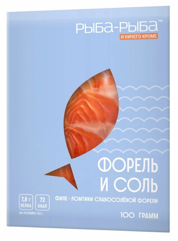 Форель РЫБА-РЫБА ломтики слабосоленая 100 г
