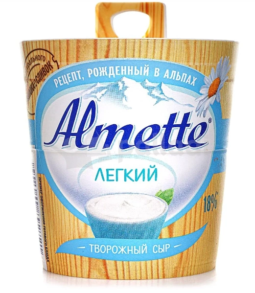 Сыр творожный ALMETTE творожный легкий 150 г 18%