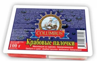 Крабовые палочки COLUMBUS 100 г