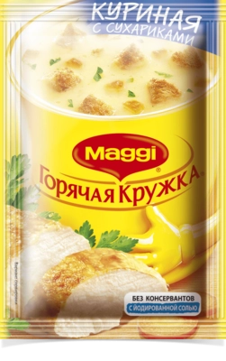 Суп MAGGI "Горячая кружка" куриная с сухариками 19 г