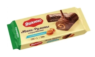Мини-рулеты ЯШКИНО глазированные с соленой карамелью 200 г