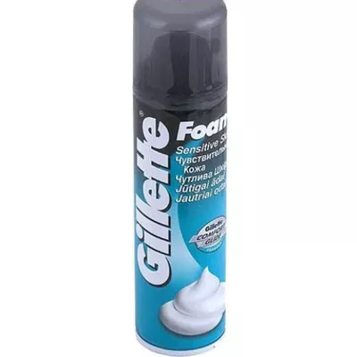 Gillette Пена д/бритья Sensitive skin балл. аэроз. 200 мл