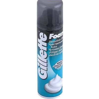 Gillette Пена д/бритья Sensitive skin балл. аэроз. 200 мл