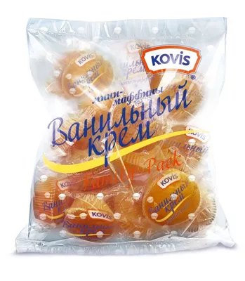 Мини-маффины KOVIS с ванильным кремом 470 г