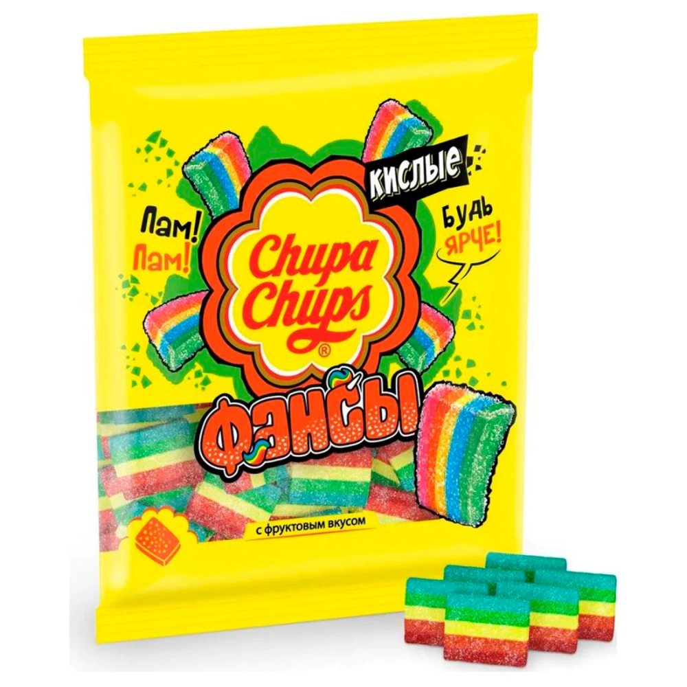 Мармелад CHUPA CHUPS "Фансы" кислый жевательный 70 г