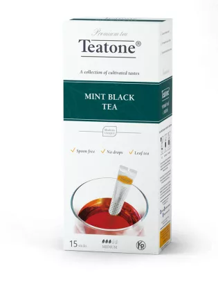 Чай черный TEATONE "Mint" 15х1,8г