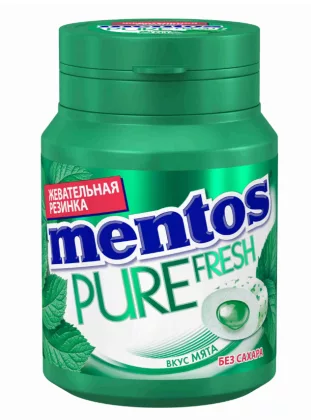 Жевательная резинка MENTOS "Pure Fresh" со вкусом мяты 54 г