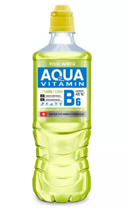 Напиток YOUR WATER "Аква витамин" негазированный с ароматом лимона и лайма и витамином  В6 750 мл