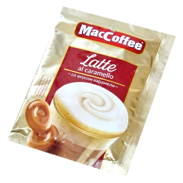Кофейный напиток MACCOFFEE Latte Caramel 22 г