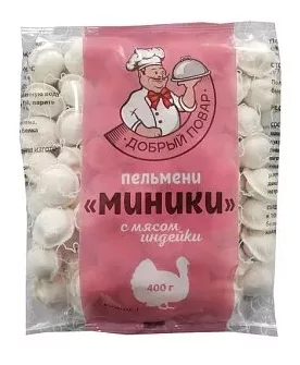 Пельмени ДОБРЫЙ ПОВАР с мясом индейки 400 г