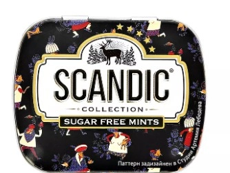 Драже SCANDIC "Клубничный микс" без сахара 14 г
