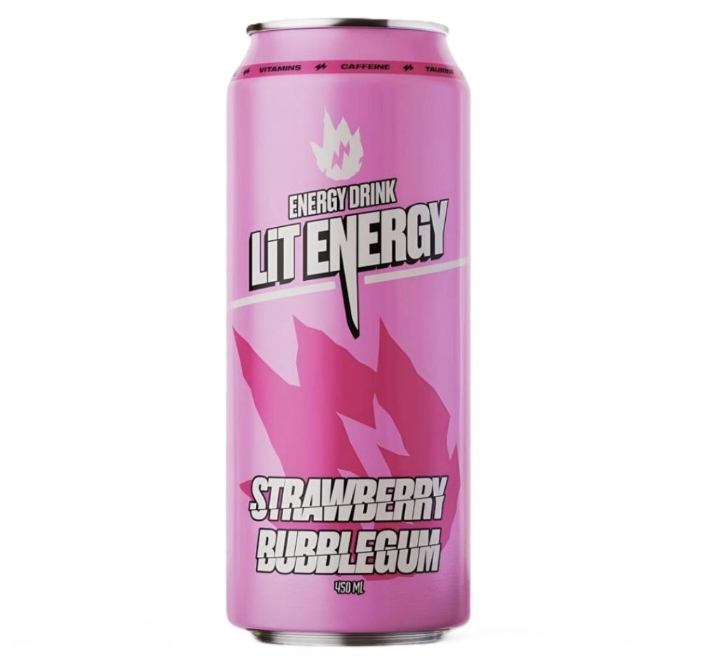 Напиток энергетический LIT ENERGY "Strawberry Bubblegum" 0,45 л