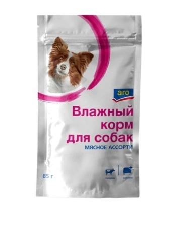 Корм для собак ARO &laquo;Мясное ассорти&raquo; 85 г