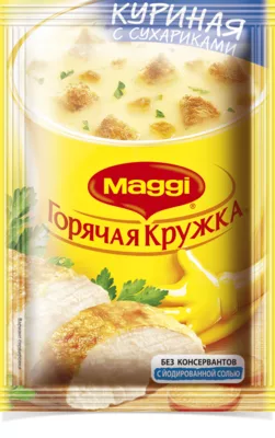 Суп MAGGI "Горячая кружка" куриная с сухариками 19 г