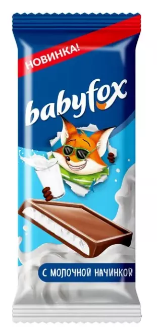 Шоколад BABYFOX с молочной начинкой 24 г