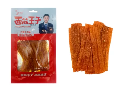 Мучные полоски YUJINLONG острые со вкусом говядины 76 г