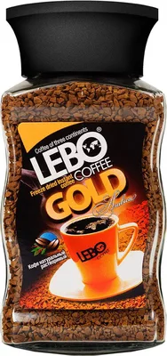 Кофе растворимый LEBO COFFEE Gold 100 г