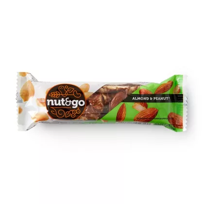 Батончик NUT&GO "Almond & peanut" миндально-арахисовый 36 г