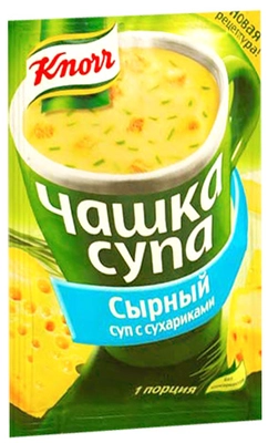 Суп KNORR "Чашка супа" сырный с сухариками 15,6 г