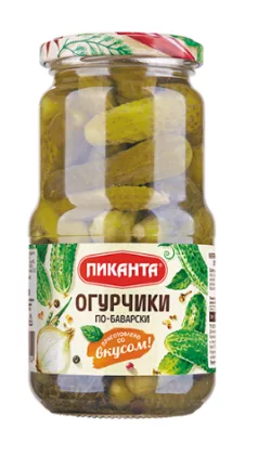 Огурчики ПИКАНТА "По-Баварски" маринованные 460 г