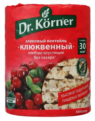 Хлебцы DR. KORNER "Злаковый коктейль" клюквенный 100 г