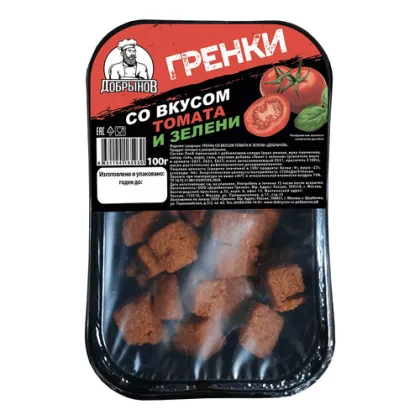 Гренка ДОБРЫНОВ со вкусом томата и зелени 100 г