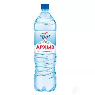 Вода минеральная ЛЕГЕНДА ГОР "Архыз" негазированная 1.5 л