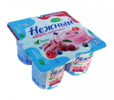 Йогуртный продукт CAMPINA "Нежный"  ягодное мороженое 100 г 1,2%