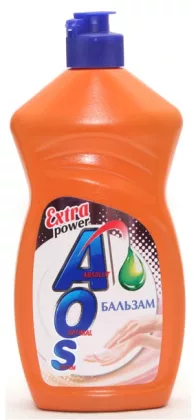 Бальзам для мытья посуды AOS "Extra power" 450 мл