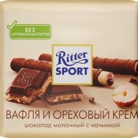 Шоколад RITTER SPORT "Вафля и ореховый крем " 100 г