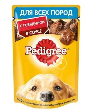 PEDIGREE с говядиной в соусе 85 г