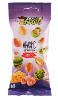 Арахис ХРУСТ NUT в хрустящей корочке Микс 60 г
